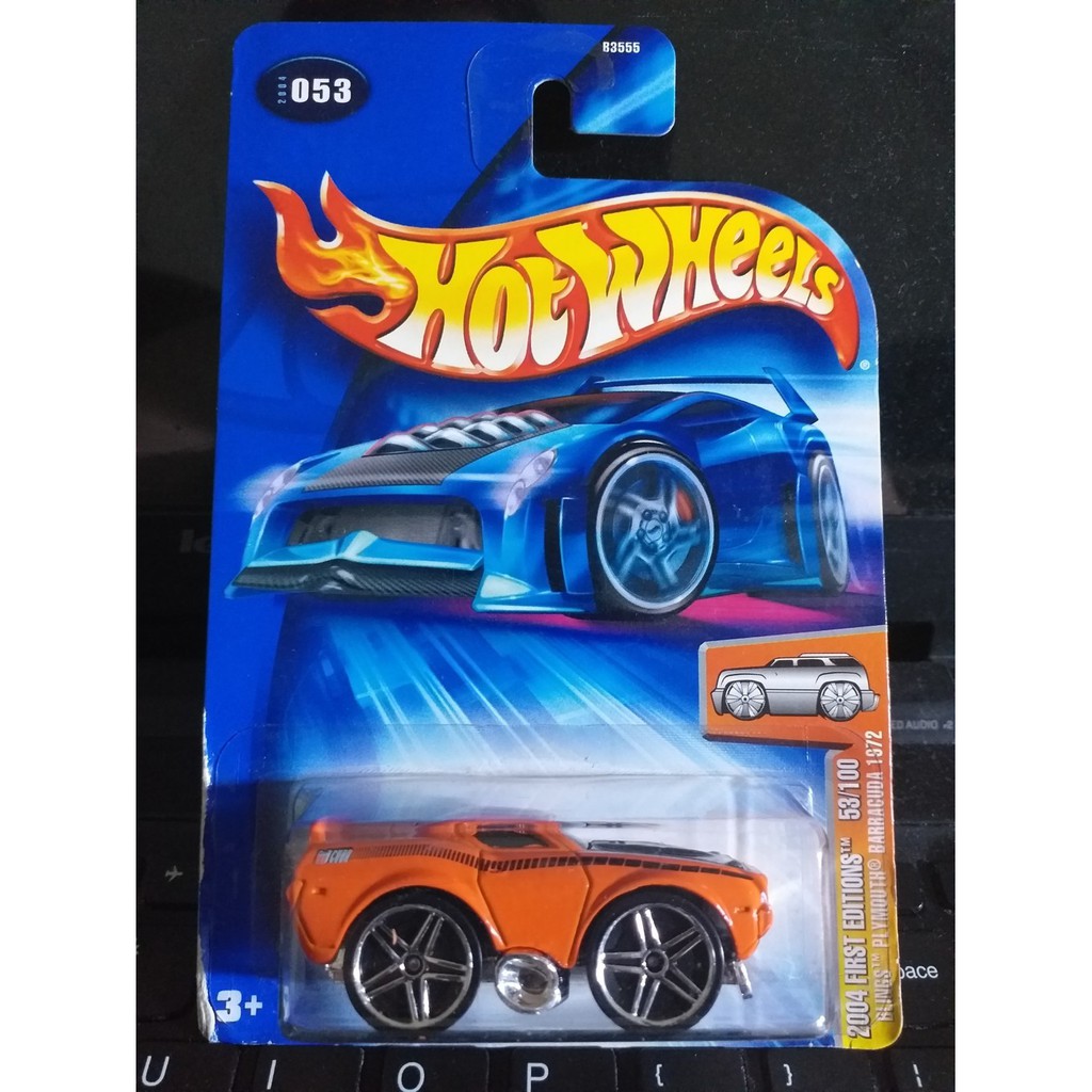 HOT WHEELS BLINGS PLYMOUTH BARRACUDA ORANYE