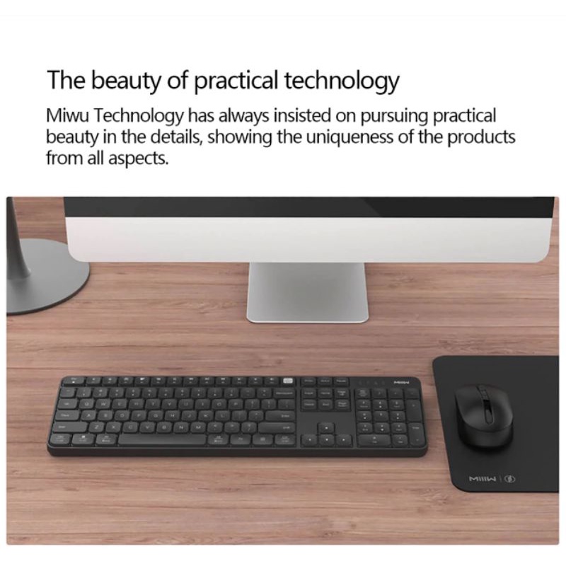 MIIIW Wireless Combo Keyboard and Mouse