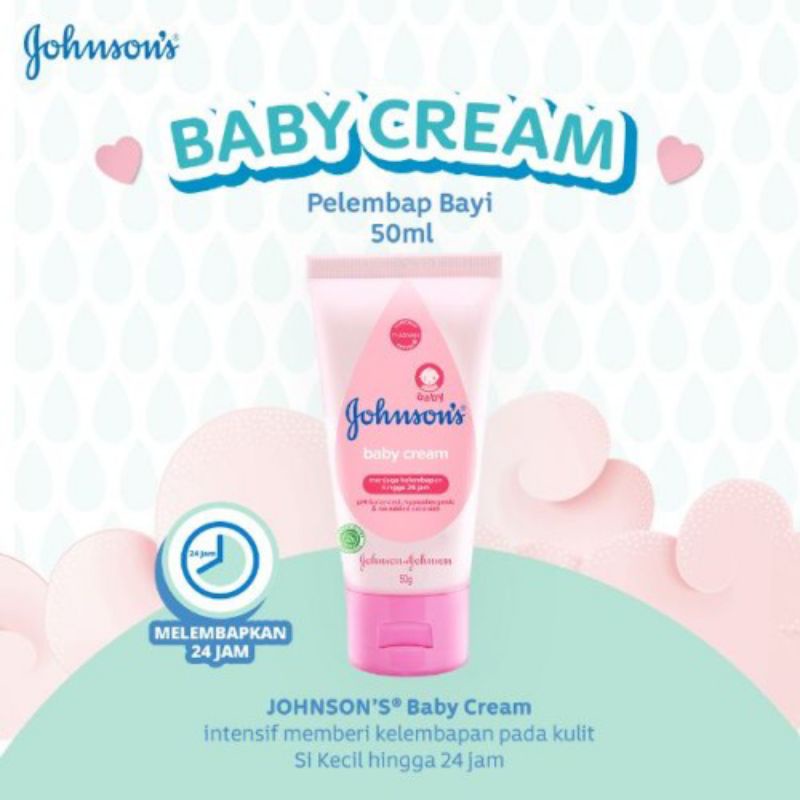 Johnson baby cream 50g/100g pelembab bayi 50g/100g