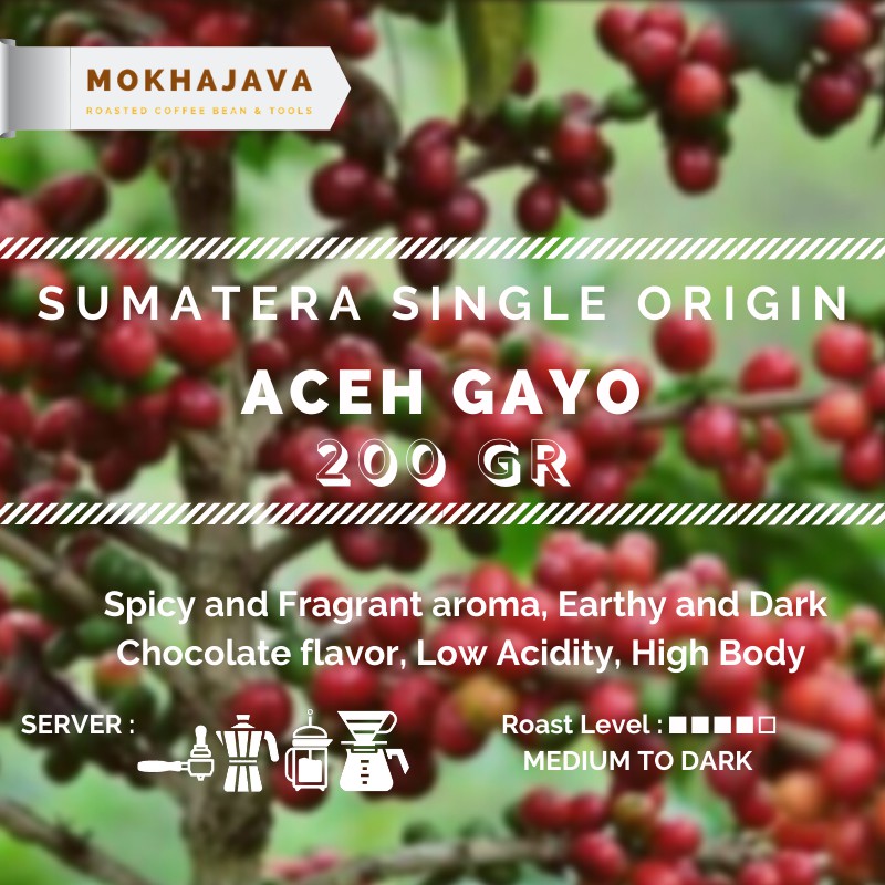 Aceh Gayo  200gr Arabica Coffee Bean Single Origin 200 / kopi Arabica Aceh Gayo 200 gram Biji Kopi A