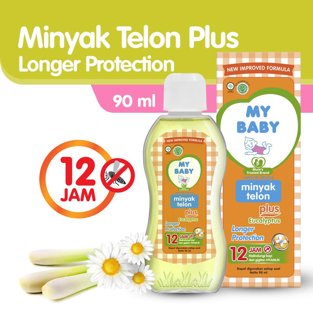 ★ BB ★ MY BABY Minyak Telon Plus Longer Protection 60ml-90ml-150ml - Minyak Bayi Anti Nyamuk 12 Jam