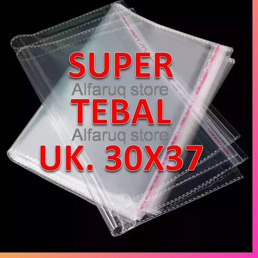 

[KODE 8EBJP] SUPER TEBAL!!! Plastik OPP 30x37 TEBAL 05 (100 Lembar)