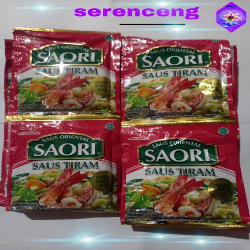 

saori saus tiram 1 renceng isi 10 sachet