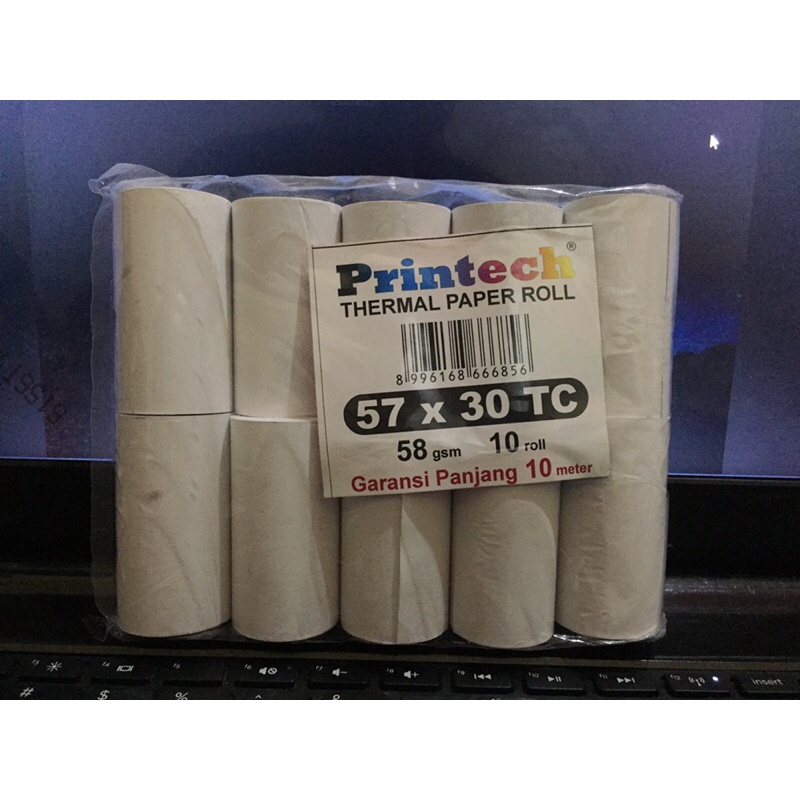 

thermal paper roll 57x30 tc(untuk mesin edc)