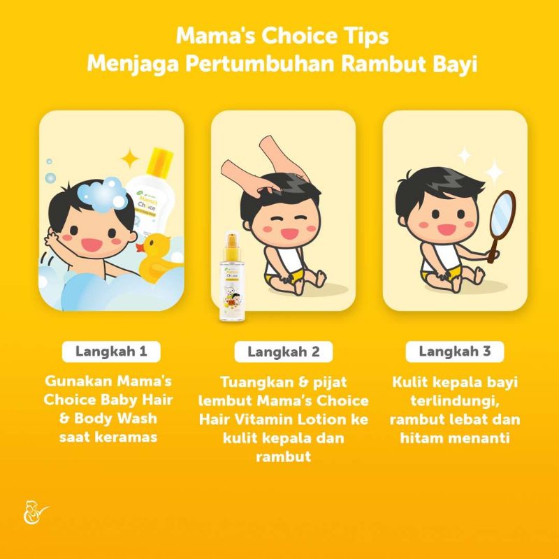 Mama's Choice Baby Hair Vitamin Lotion | Lotion Rambut Bayi | Baby Hair Care | Losion Rambut Anak