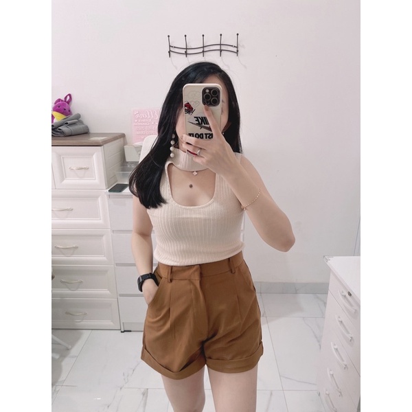 Croptop knit wanita import | croptop knit coker  wanita buntung | atasan crop rajut wanita buntung | atasan crop korean fashion wanita | aquarius boutique89 grosir