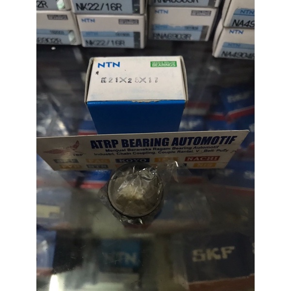 NEEDEL BEARING STATER MOTOR HONDA BEARING 21X25X17 K 21X25X17 NTN JAPAN ORIGINAL