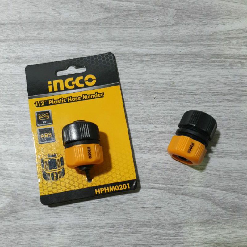 INGCO HPHM0201 1/2" Plastic Hose Mender Hose Connector ABS