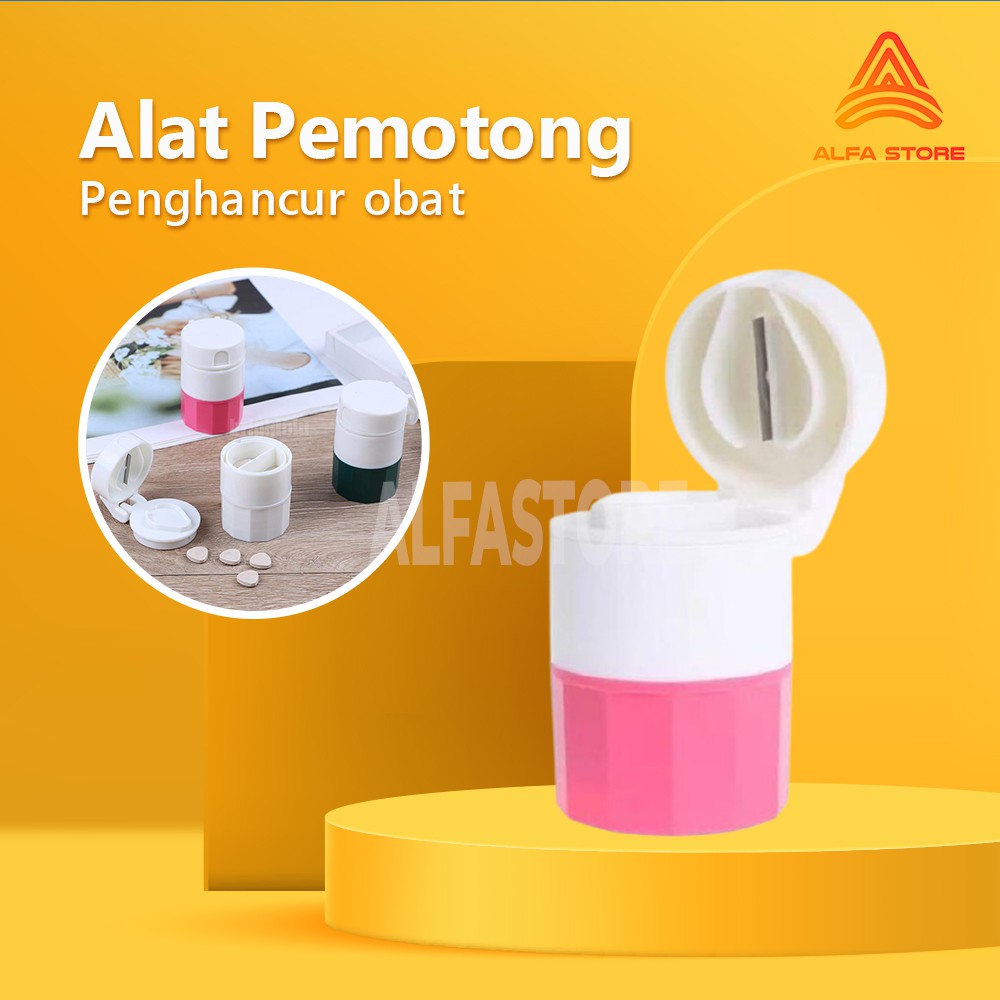 Alat Pemotong Penumbuk Penghancur Obat Solusi Susah Menelan Obat Tablet