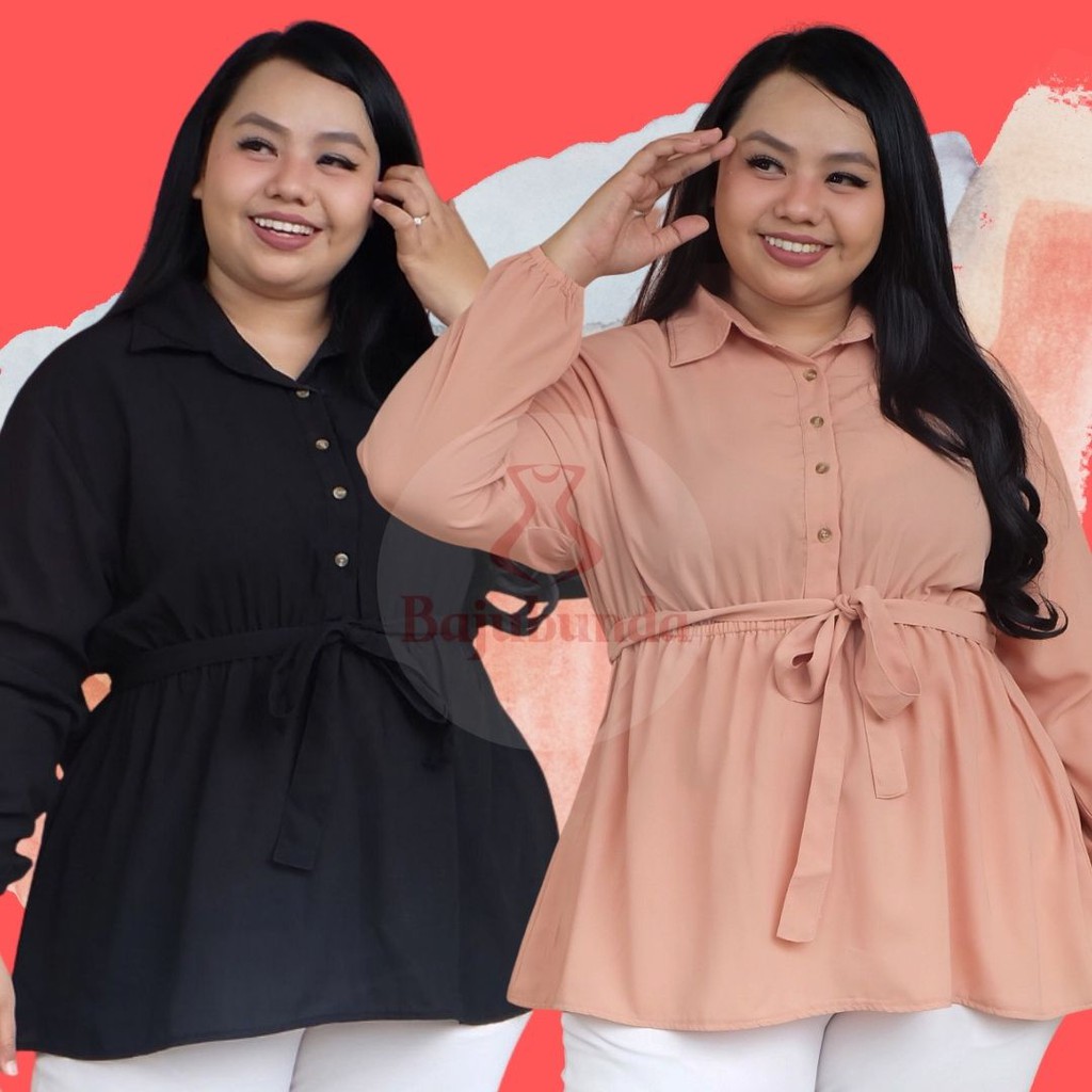 atasan big size ld 130 wanita   blouse jumbo   baju wanita jumbo   bajubunda plus size clothing   ga