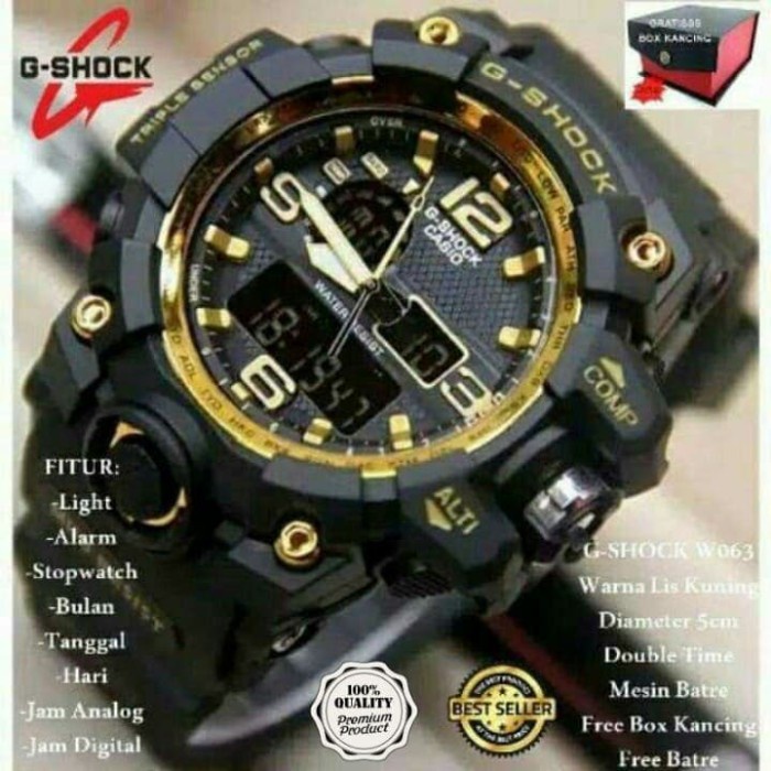 Jam Tangan Pria Terbaru Murah Watch Keren COD Fashion C9C6 Jam Tangan Pria Casio G-SHOCK DUAL-TIME G