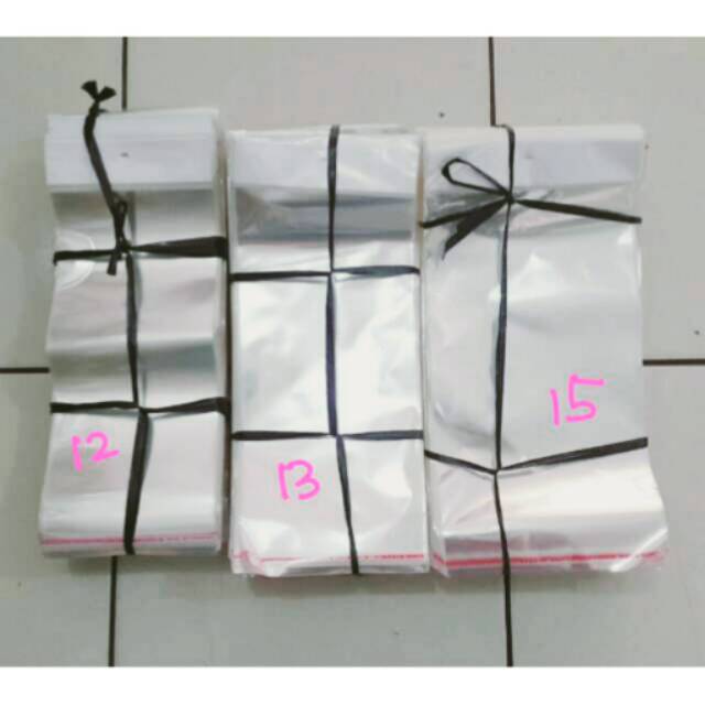 Plastik OPP Perlize 12x28(24,5)+4cm Plastik Kemasan Plastik Aksesoris Plastik Gantungan