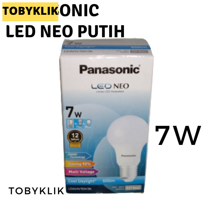 Lampu LED panasonic warna putih / Lampu LED Megaman warna putih