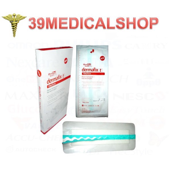 DERMAFIX-T PLESTER ANTI AIR - PLESTER WATERPFROOF ONE MED BOX - PLESTER HABIS OPERASI