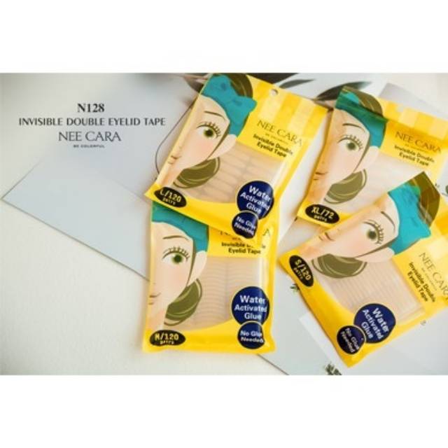 NEE CARA Invisible Double Eyelip Tape #N128 Thailand / Scott Mata / Water Activated Glue / Lace