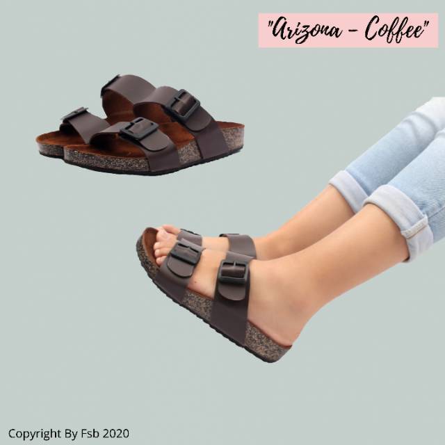 Fsb - Sandal Wanita Ala Birken (Arizona - Coffee)