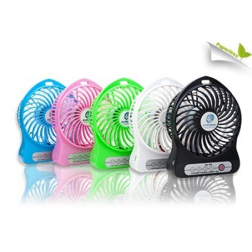 Kipas Angin Mini Kabel USB / Portable Lithium Battery Fan / Powerbank Kipas Angin Portable USB