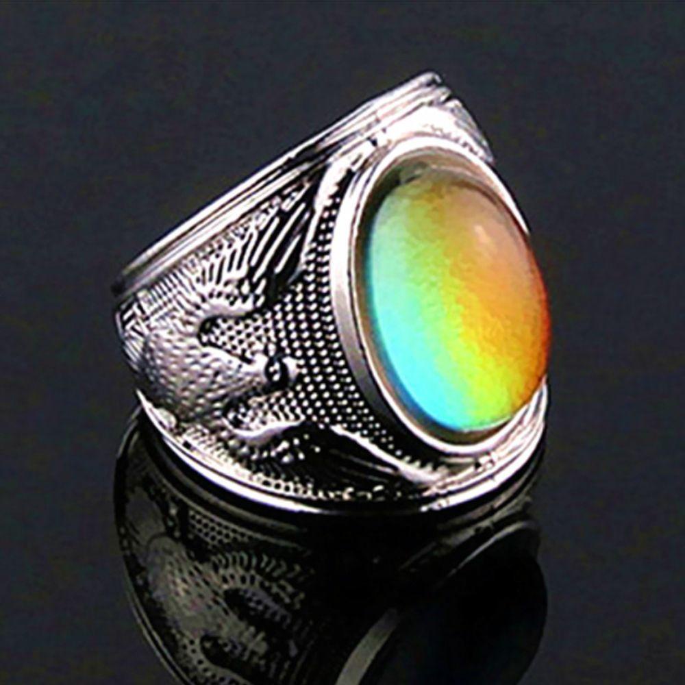 Preva Mood Ring Hadiah Kreatif Perhiasan Fashion Baru Kontrol Suhu