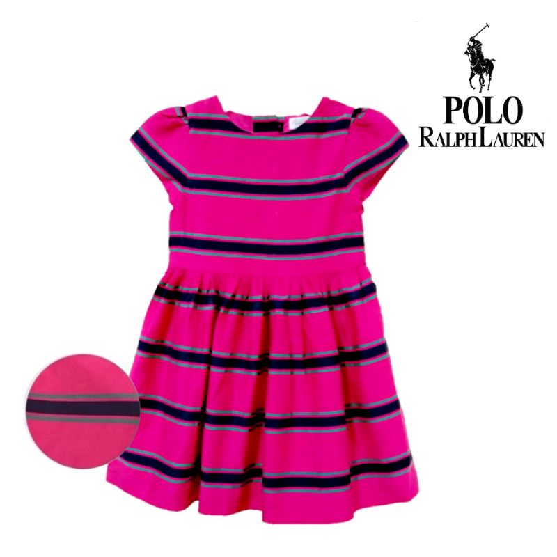 Polo Ralph Laure* - Dress Anak Bayi | Size 18, 24 bulan-🎀 Pink Cap Sleeves*
