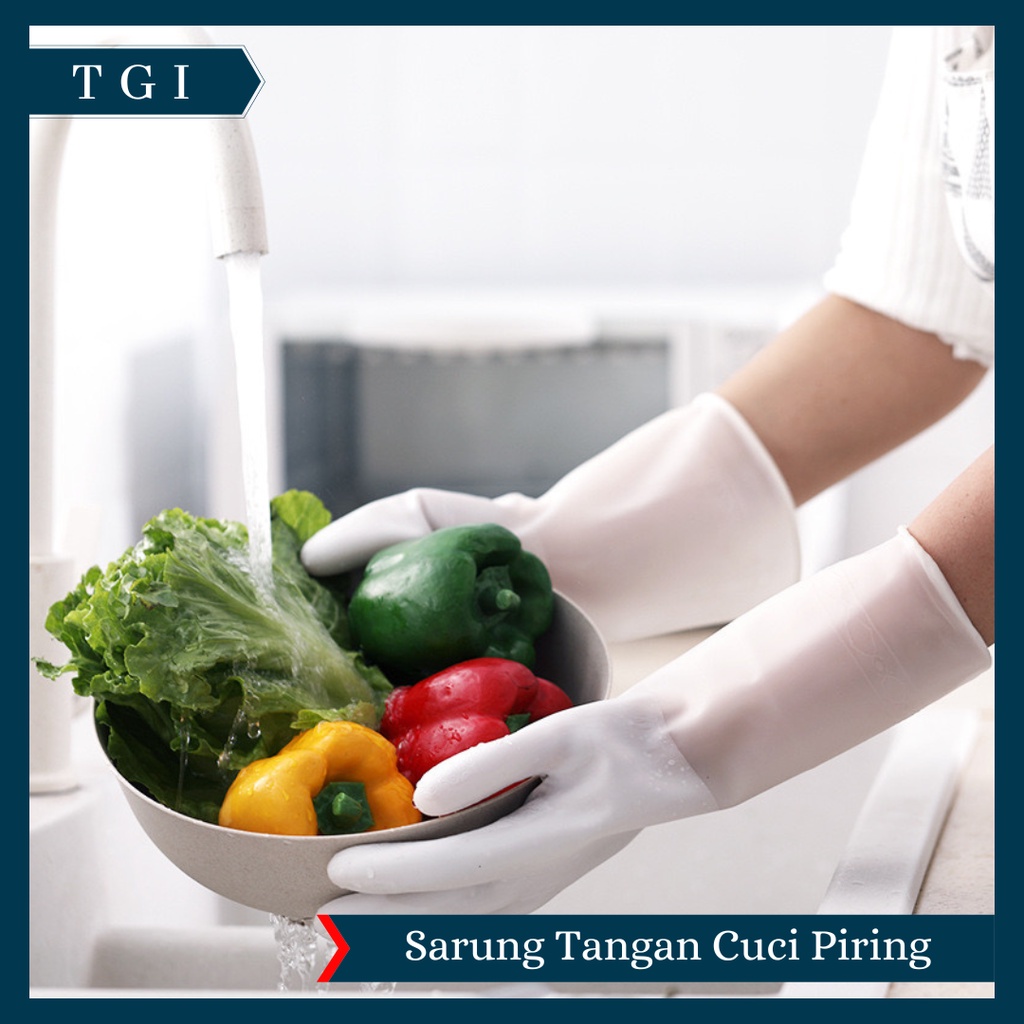 TGI -  SARUNG TANGAN CUCI PIRING KARET / SARUNG TAMAN BERKEBUN / SARUNG TANGAN TEBAL KARET / SARUNG TANGAN CUCI BAJU / SARUNG TANGAN CUCI SERBAGUNA