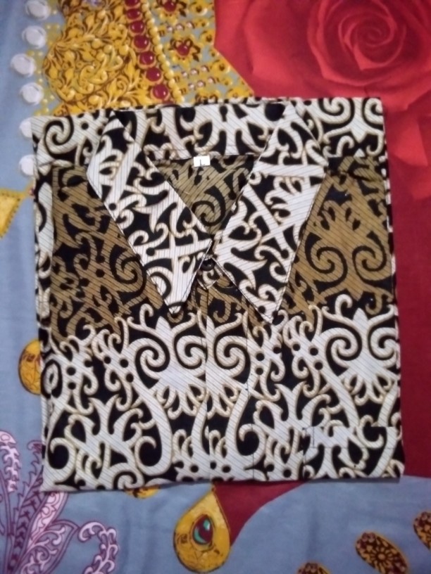 Size M L Xl Xxl  Bswart Batik Hrb026 Kenongo Asmat Hem Pendek Pekalongan M L Xl Batik Pria  Bw 002