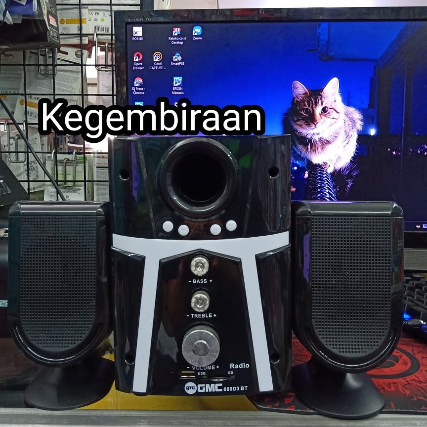 Speaker GMC 888D3 BT Multimedia BLUETOOTH USB Garansi Resmi GMC 1Tahun