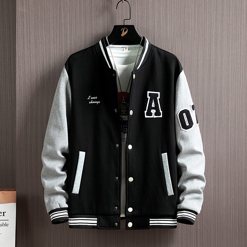 Jaket Jacket Bisbol Baseball Varsity A Dewasa Oversize Jumbo Bigsize Cewek Cowok Ukuran M L Xl 2xl 3xl 4xl 5xl