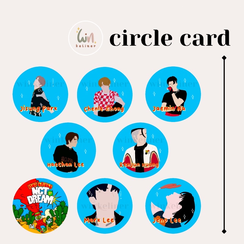 NCT DREAM CIRCLE CARD | PHOTOCARD | MARK JAEMIN JENO RENJUN HAECHAN JISUNG CHENLE