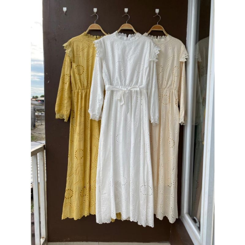 danita maxi brukat, gamis brokat premium, gamis import, dress lfy, gamis bangkok