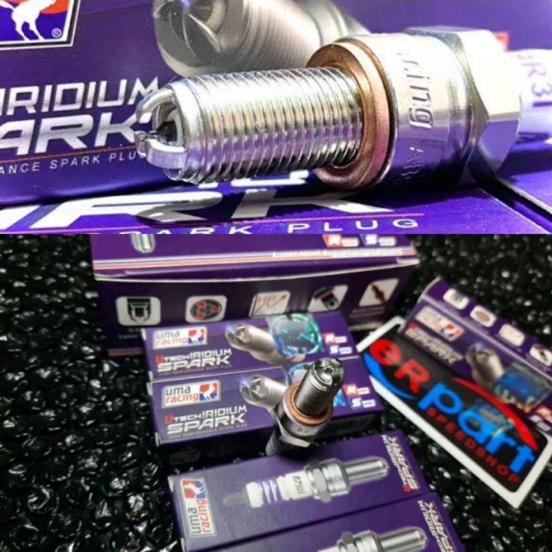 busi Uma aracer spark plug iridium 3 ground gsx 150 satria Fu R15 R25 cbr 150