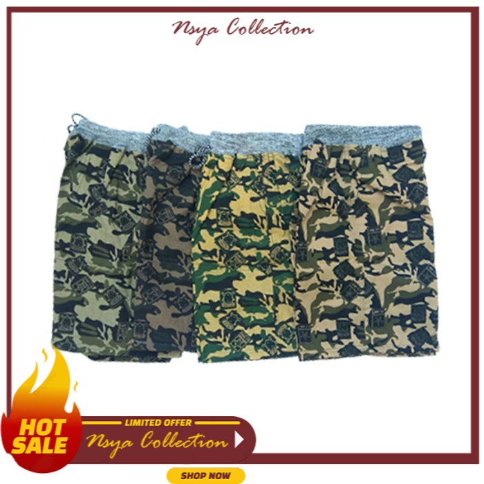 [E73]Celana Kolor Rip Motif Army Anak Usia 10-14 Tahun CELANA anak SMP ______NSYA COLLECTION______