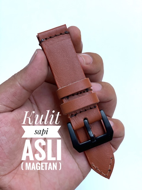 Strap Tali Jam Tangan Kulit Sapi Asli tahan lama berkualitas