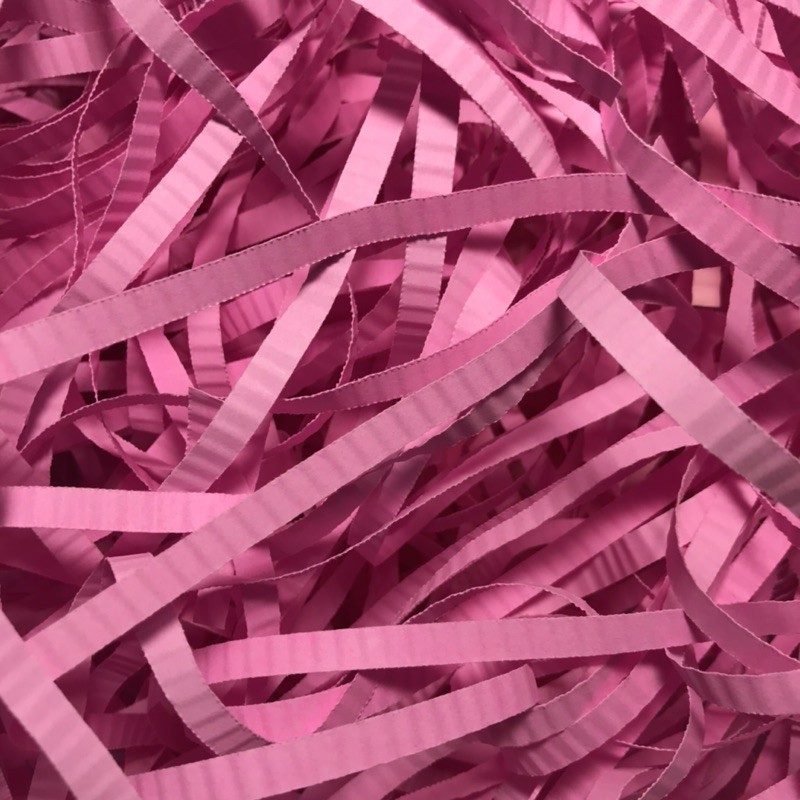 

Shredded Paper / Gift Box Filler / Crinkle Cut / Kertas Potong Cacah Serut / Pink 80g