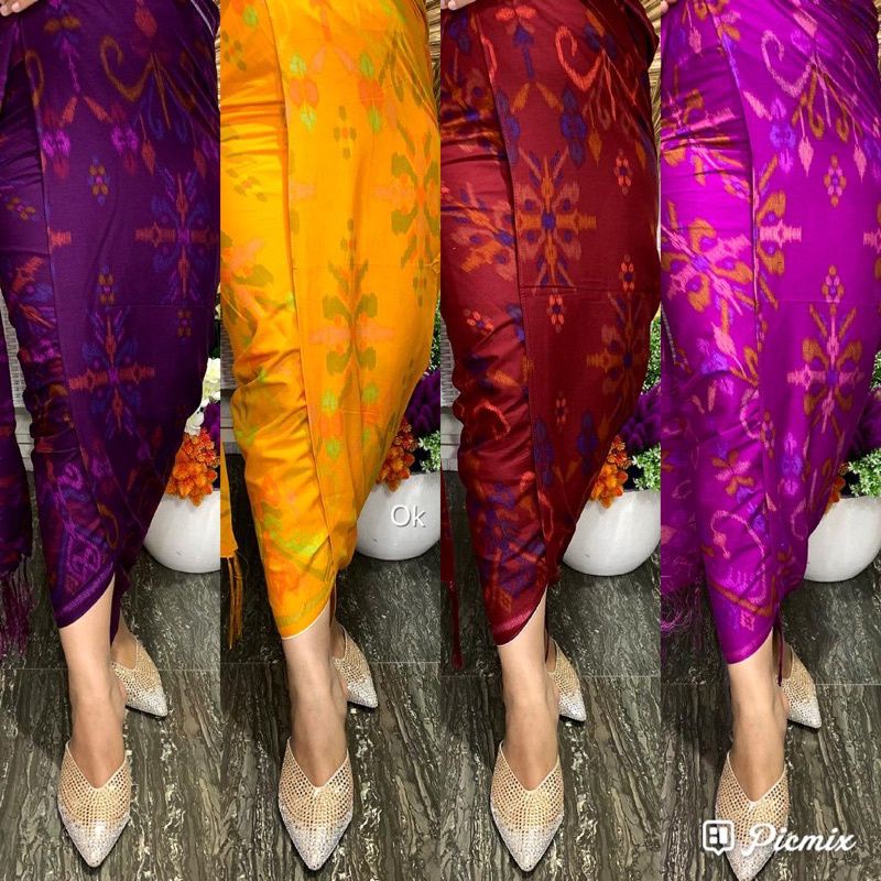 Kamen Katun endek + selendang | Kamen endek selendang | Katun endek | Bawahan wanita bali TERMURAH