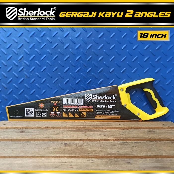 Gergaji Kayu 2 angles / Sherlock 18 Inch mn 65 Steel