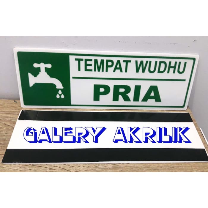 

PLAT AKRILIK TEMPAT WUDHU PRIA SIGN LABEL ACRYLIC SIGN BOARD Keren