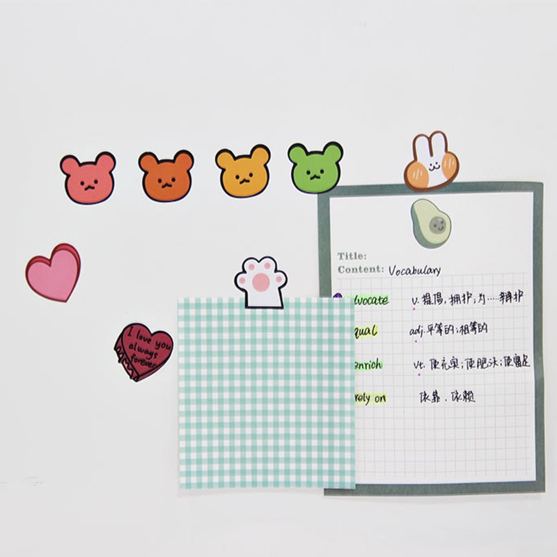 Stiker Penanda Universal Pola Warna-Warni Untuk Dekorasi Diary