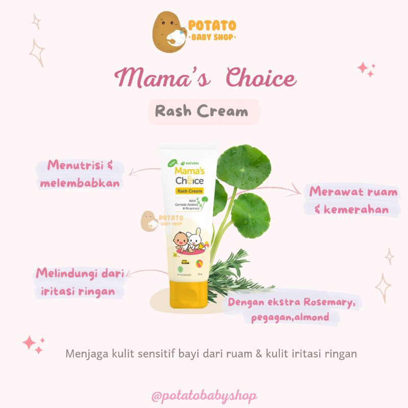 Mama's choice Baby Rash Cream - Krim ruam popok mamas choice