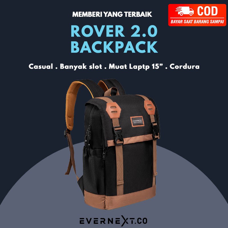 Tas Punggung Laptop ROVER Backpack Pria Cowok Outdoor Wwanita Kampus Kuliah Kerja Distro Murah COD