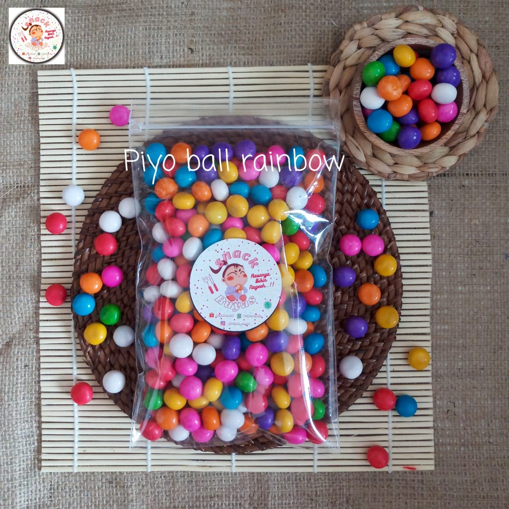 

Biskuit Piyo Ball Warna-Warni 200 gr