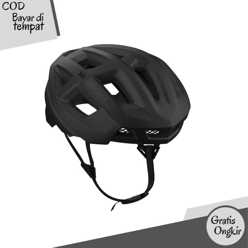 Decathlon Btwin Helm Sepeda Road Bike Aerofit 900 Black - 8385398 TN2