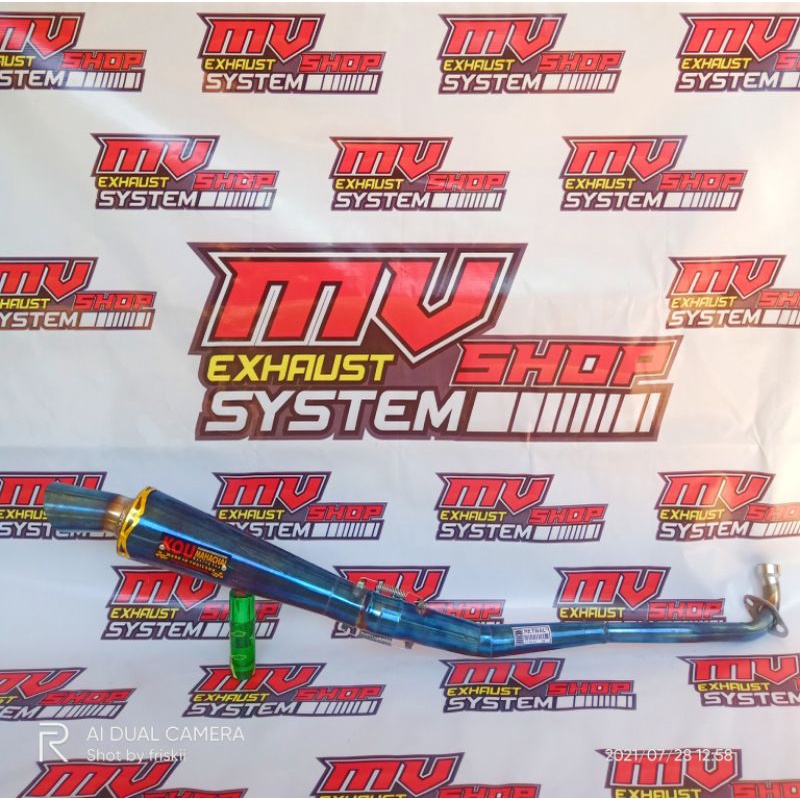 knalpot kou bluemond supra jupiter vega kharisma revo