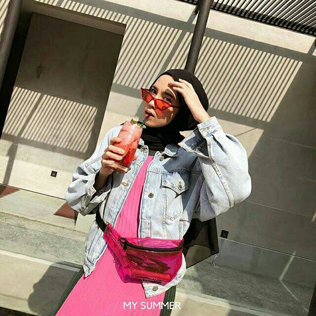 Fuchsia Elle Waistbag / Tas Selempang Wanita