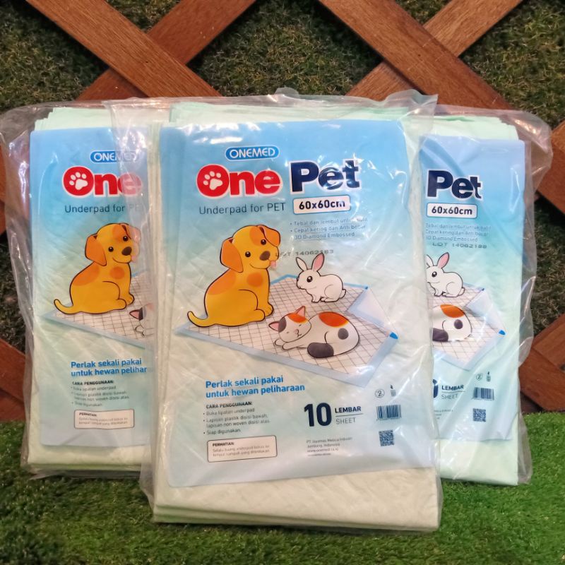 Onemed Underpet One Pet / Toilet Training / uk 60x60 isi 10lbr Underpet hewan