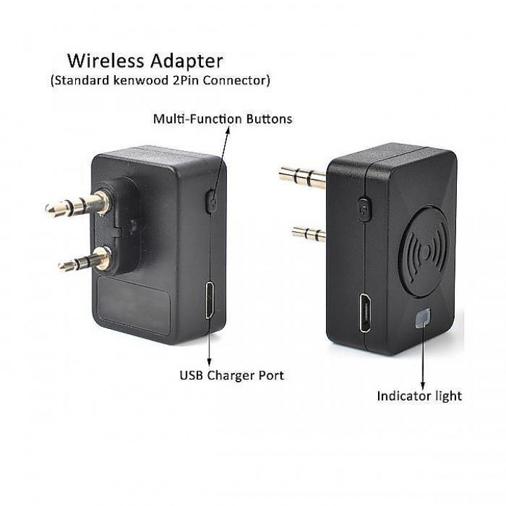 BTHD1 Wireless Dual Bluetooth 4.1 Earpiece for Radio Walkie Talkie