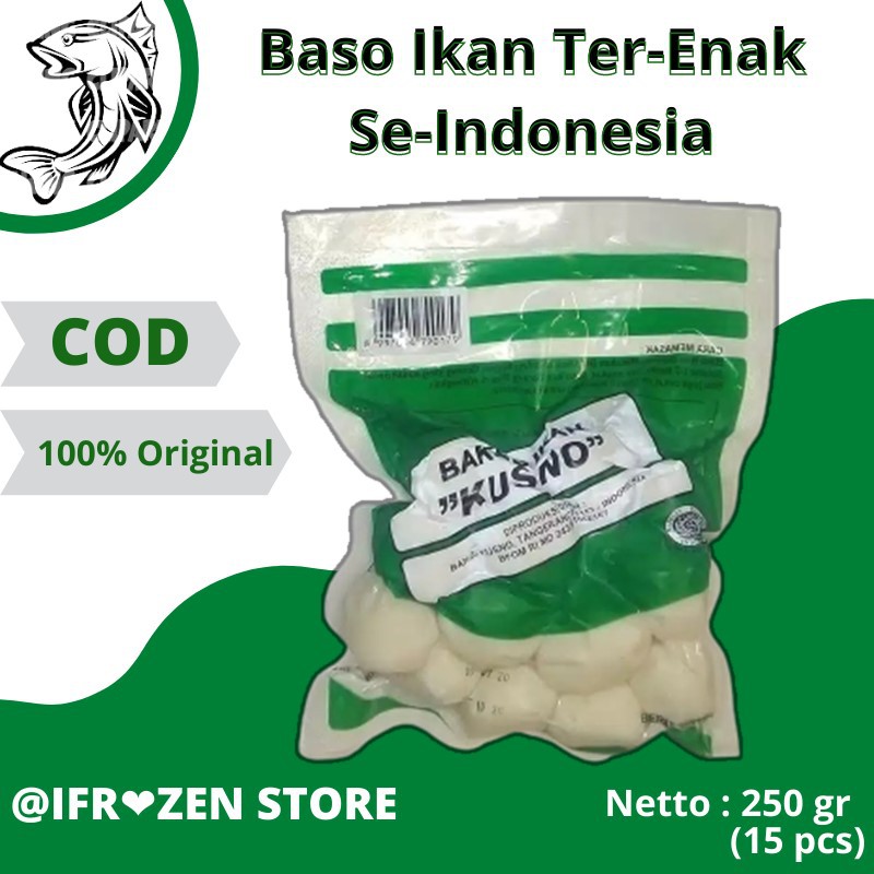 

250 gr Baso Ikan Tenggiri Kusno Sunfish Teman Laut Cedea Asli Makanan Frozen Beku Asin Gurih Enak