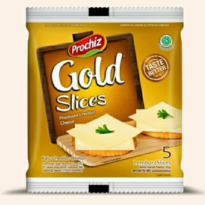 

PROCHIZ Gold Slices (Keju Chedar Olahan) 65gr 12pcs