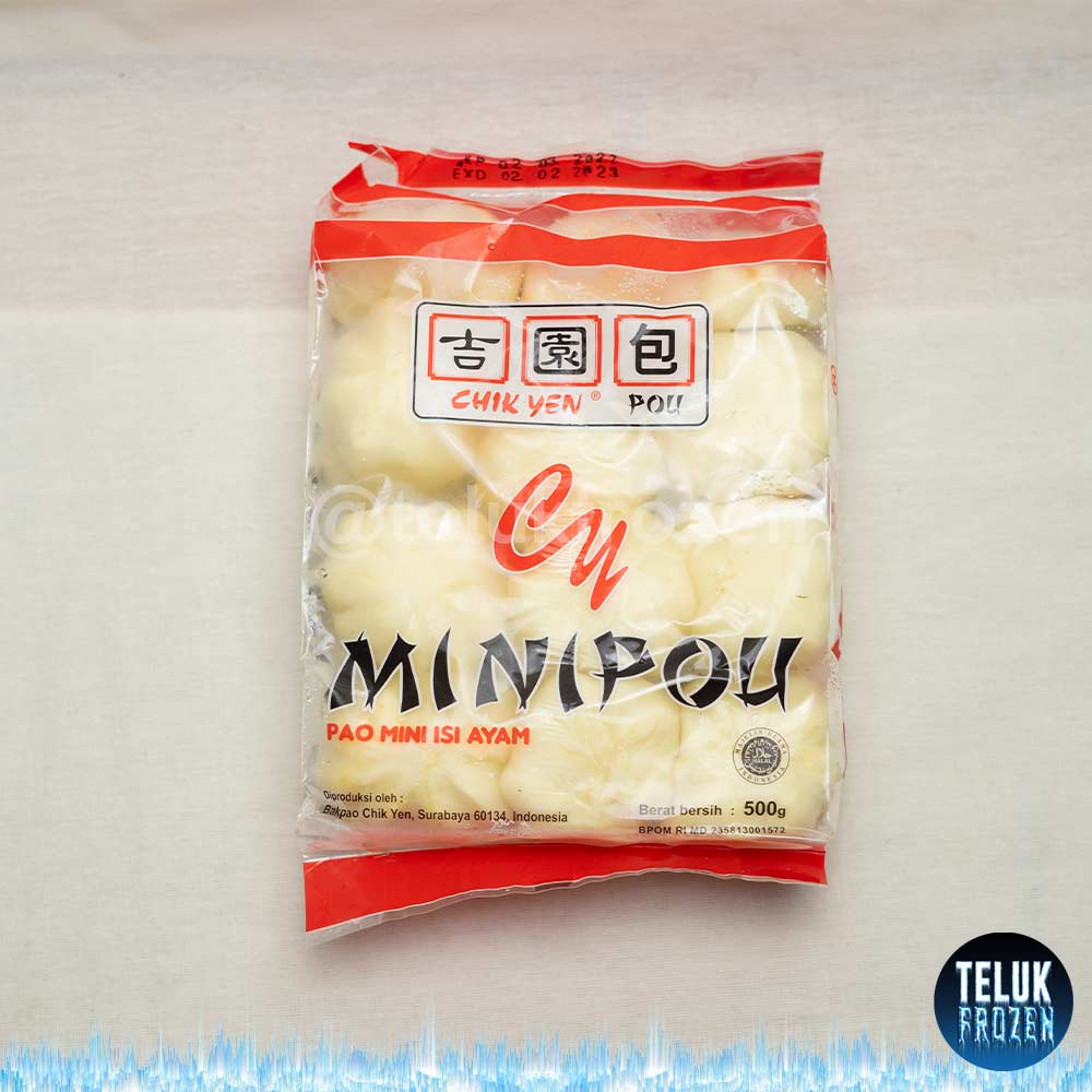 

chik yen minipou rasa ayam isi 500 gr / mantau cikyen / bakpao mini pao