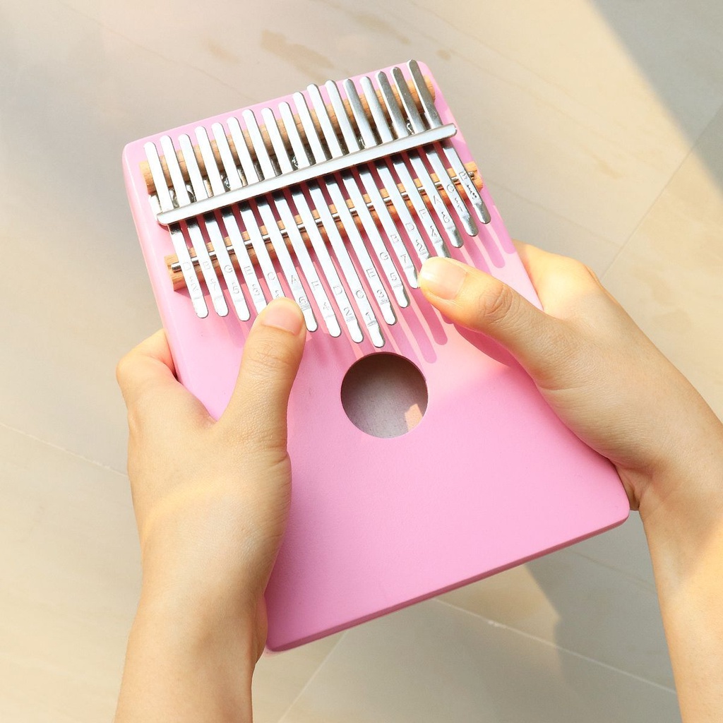 Kalimba Piano Jempol 17 Kunci Bahan Kayu Pinus 3 Warna