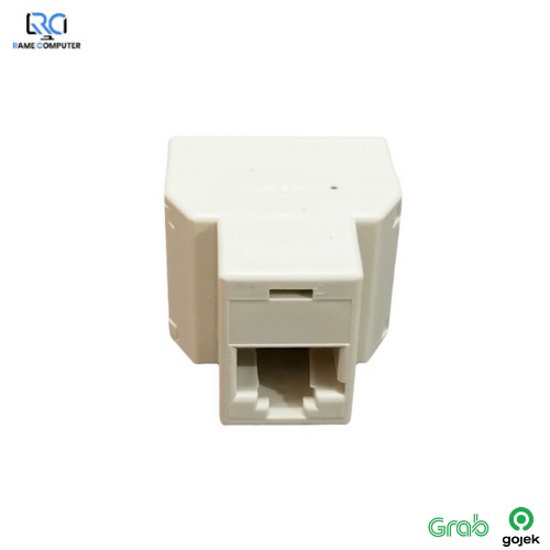 Barrel RJ45 Double 1-2 Connector Barel Cabang RJ45 Sambungan LAN